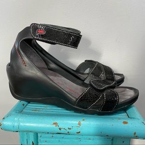 Wolky Sandal Art Designed for Walking Black Size 37